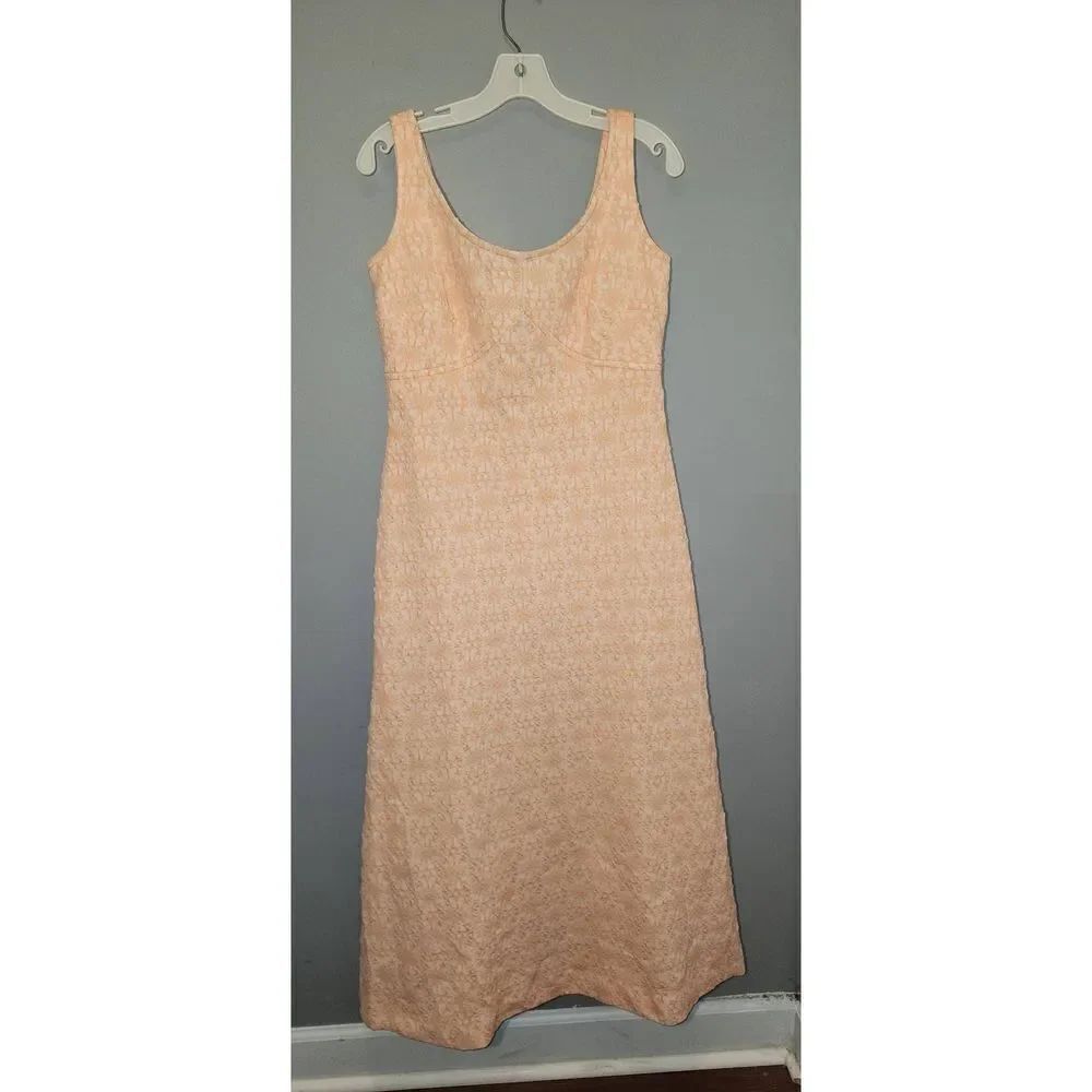 Vintage Peach Maxi Dress
